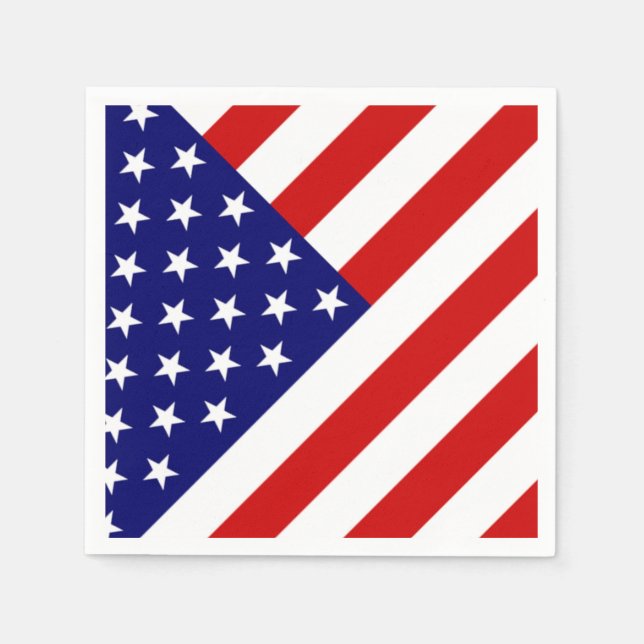 USA-Flag Serviette (Vorderseite)
