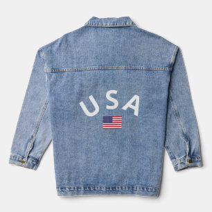 USA Flag Shirt, 4. Juli Jeansjacke