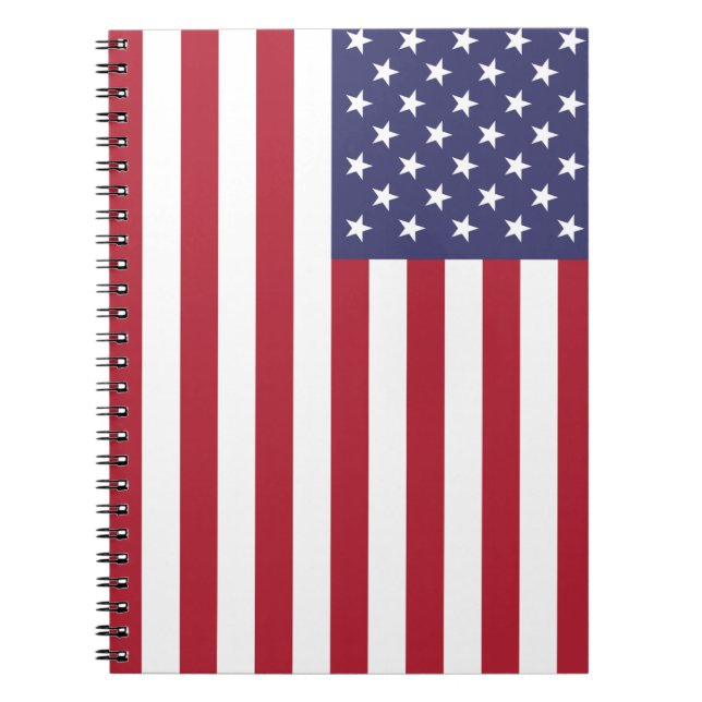 USA Flag Spiral Notebook Dairy Journal For School Notizblock (Vorderseite)