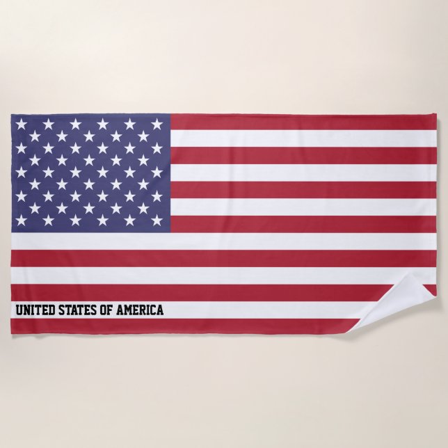 USA Flag Splendid Patriotic Strandtuch (Vorderseite)