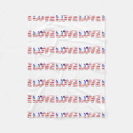 USA Flag Stars Streifen Patriotic Personalize Fleecedecke