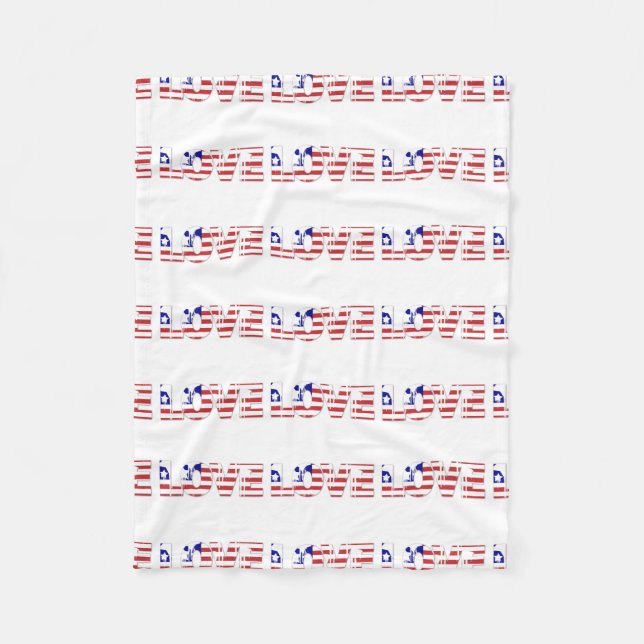 USA Flag Stars Streifen Patriotic Personalize Fleecedecke (Vorderseite)