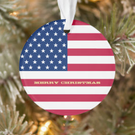 USA Flag Stars Stripes America Patriotische Weihna Ornament
