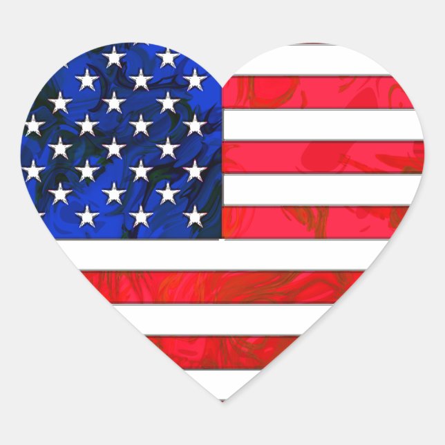 USA FLAG Sticker (Vorderseite)