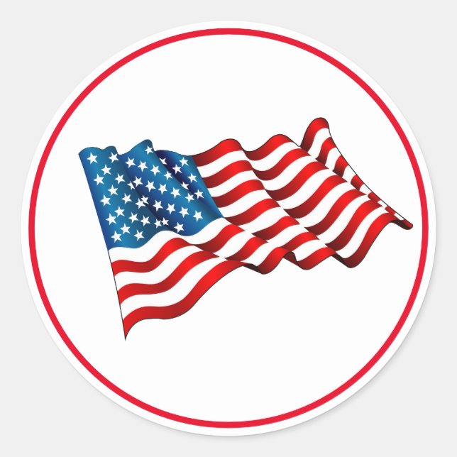 USA Flag Stickers (Vorderseite)