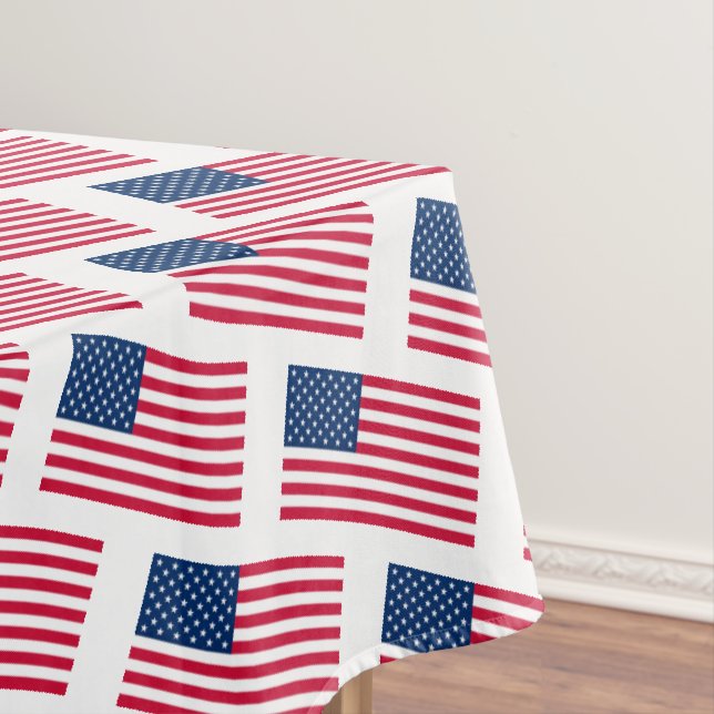 USA Flag Tablecloth Patriotic Tischdecke (Beispiel)