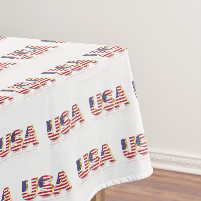 USA Flag Tableclout Tischdecke (Beispiel)