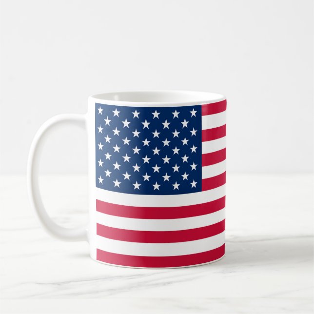 USA Flag Tasse Patriotic American Gift (Links)