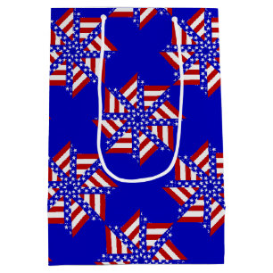 USA Flag-Teabag Falten S14b-GIFT BAG M Mittlere Geschenktüte