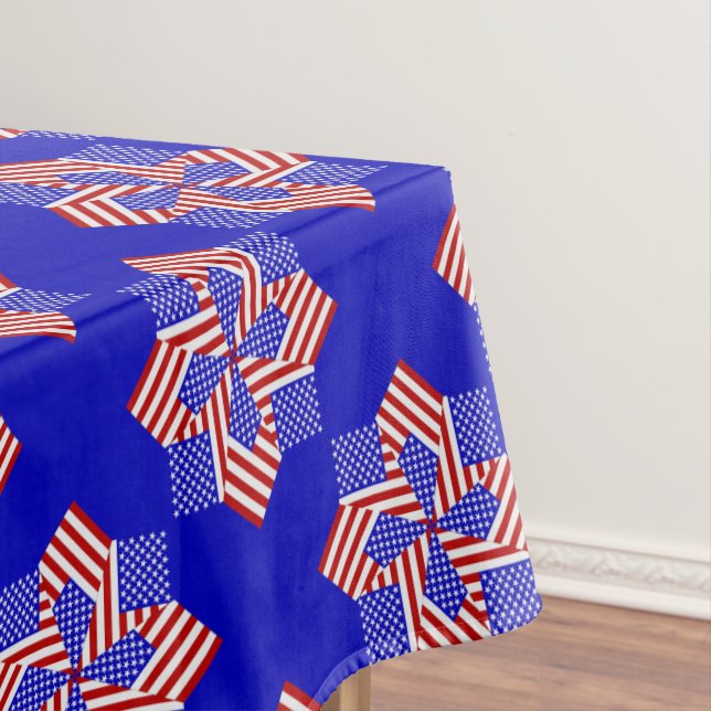 USA FLAG-TEABAG FOLDING S9B-52x70 TABLECLOTH Tischdecke (Beispiel)