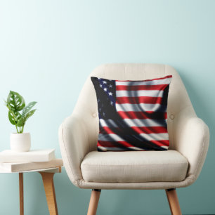 USA Flag Throw Kissen