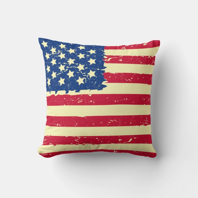 USA Flag Throw Kissen (Vorderseite)