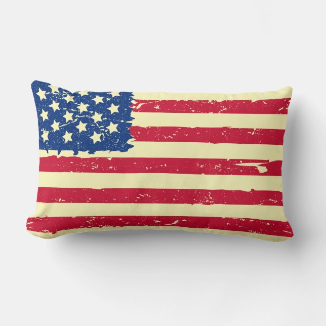 USA Flag Throw Kissen (Vorderseite)