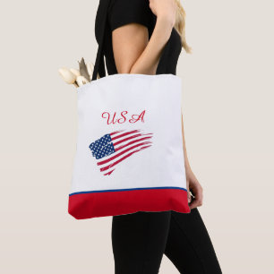 USA Flag Tote Bag