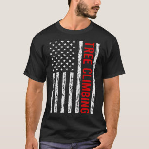 USA Flag Tree Klettersteig T-Shirt