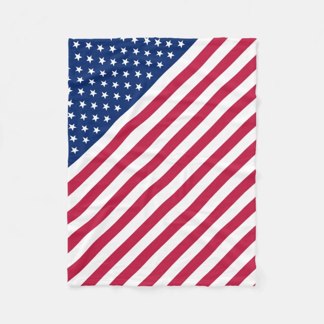 USA Flag US Flagge Baby Fleece Blanket (Vorderseite)