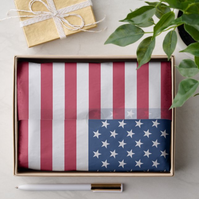 USA Flag US Flagge Seidenpapier (Geschenk)