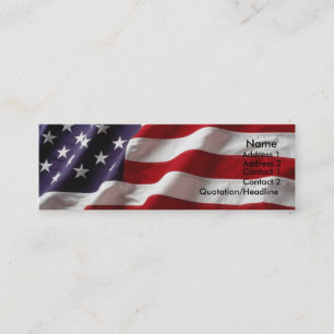 USA Flag Visitenkarte #1
