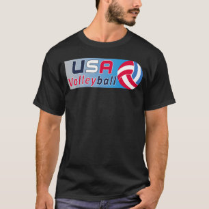USA Flag Volleyball Shirt für Männer und Frauen