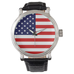USA Flag Watch Armbanduhr