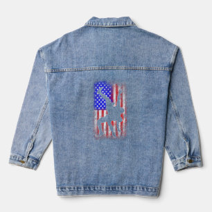 Usa Flag Wrestling T Shirt American Flag Wrestling Jeansjacke