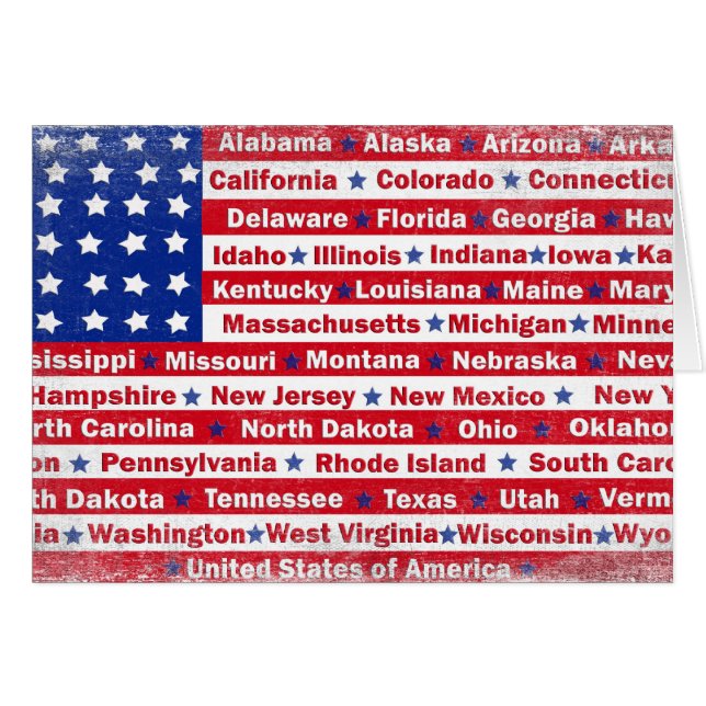 USA-Flagge (Vorderseite (Horizontal))