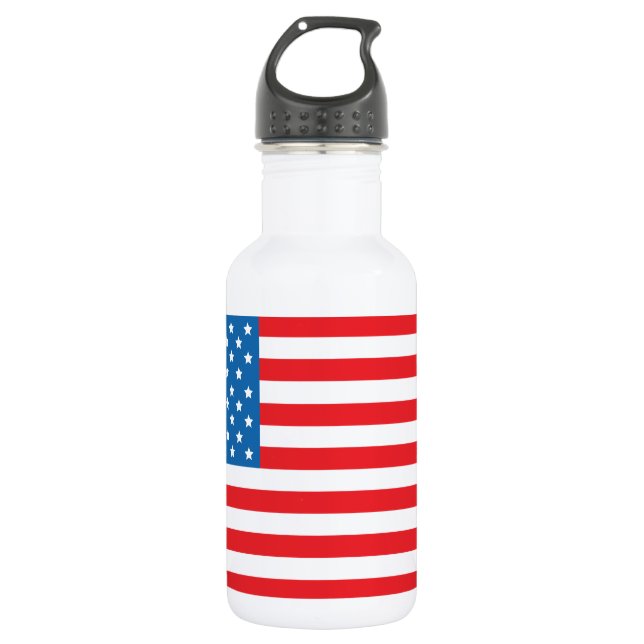USA-Flagge1 Trinkflasche (Vorderseite)