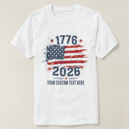USA-Flagge 1776 2026 Jubiläum T-Shirt