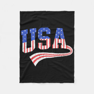 Usa-Flagge 4. Juli Amerika Rot Weiß Blau Männer Fleecedecke