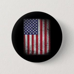 Usa-Flagge 4. Juli Amerikanischer Rot-Weiß-Blauer Button
