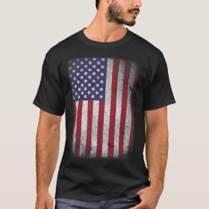 Usa-Flagge 4. Juli Amerikanischer Rot-Weiß-Blauer T-Shirt