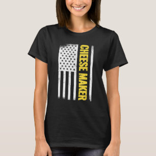 USA-Flagge 4. Juli Gouda Foodie Gouda Käse M T-Shirt