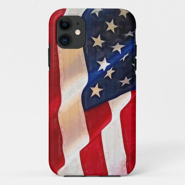 USA-Flagge - alter Ruhm-Amerikaner-Stolz Case-Mate iPhone Hülle (Rückseite)