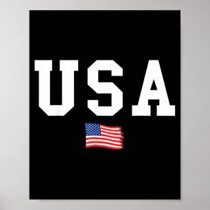 Usa-Flagge amerikanische Flagge patriotisch usa 4. Poster