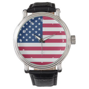 usa-Flagge Armbanduhr