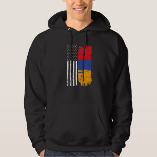 USA Flagge Armenien Post Sowjetunion Staaten Ameri Hoodie