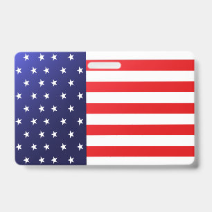 USA-Flagge  Ausweis