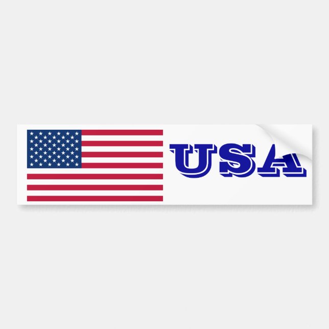 USA-Flagge Autoaufkleber (Vorne)