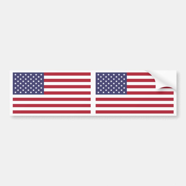 USA-Flagge Autoaufkleber (Vorne)