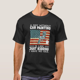 USA-Flagge Autolackierer Autolackierer Zubehör T-Shirt