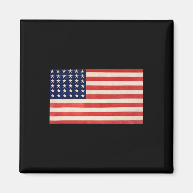 Usa-Flagge Basic Für Männer Frauen Und Kinder Us P Magnet (Vorne)
