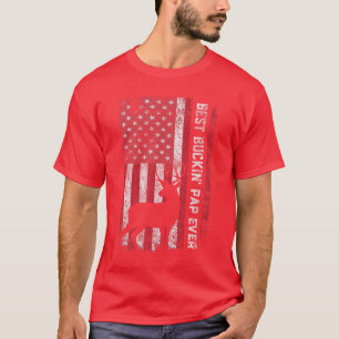 USA-Flagge Bester Buckin-Papst Aller Zeiten Hirsch T-Shirt