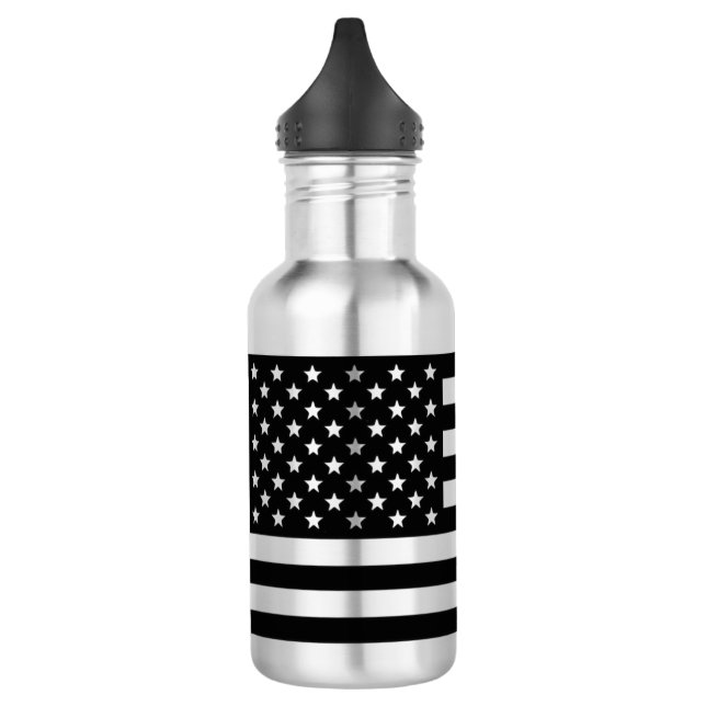 USA-Flagge Black Edelstahlflasche (Links)