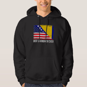 USA Flagge Bosnien und Herzegowina Flagge Beste Gr Hoodie