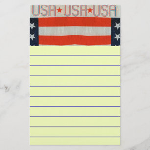 USA-Flagge Briefpapier