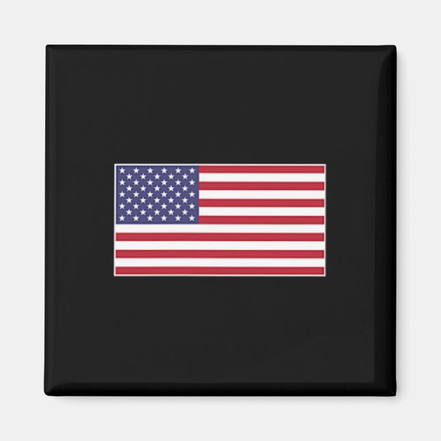 USA-Flagge Brust-Patch Sternenbanner Amerikanisch Magnet (Vorne)