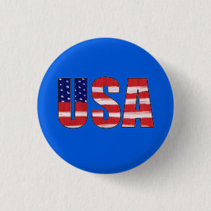 USA-Flagge Button