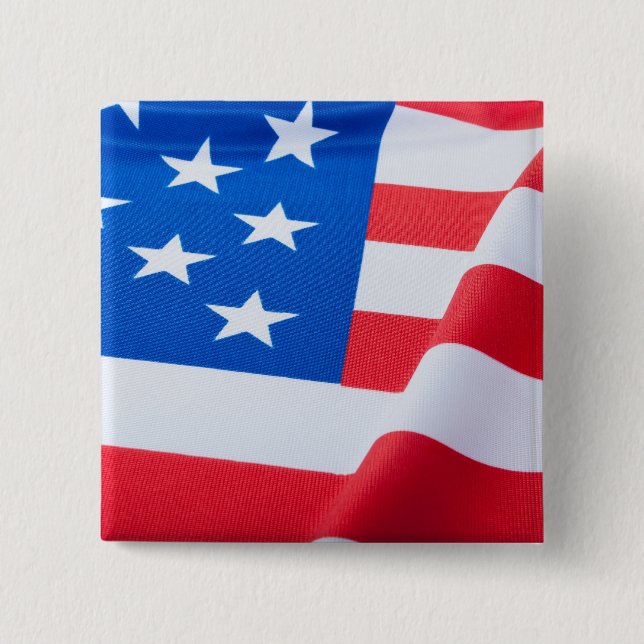 USA-Flagge Button (Vorderseite)