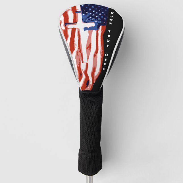 USA-Flagge (C)  Golf Headcover (Vorderseite)