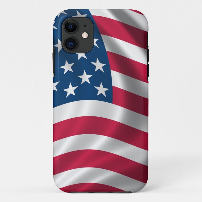 USA-Flagge Case-Mate iPhone Hülle (Rückseite)